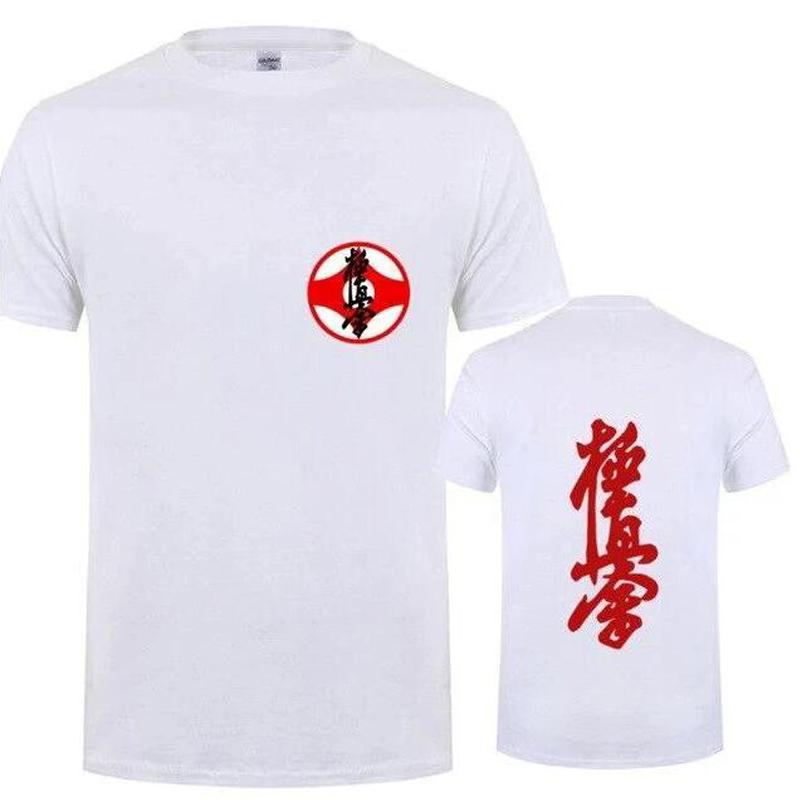 Masutatsu Oyama Karate Casual Clothes Kyokushin Karate T Shirt men Kyokushin logo Karate Kids T-Shirt Japan Kanji Symbol Apparel