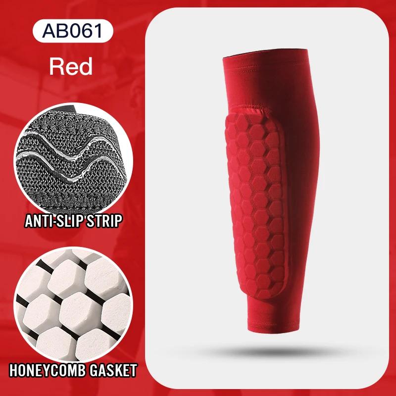 Leg Sleeves Shin Guards Shockproof Honeycomb Nylon Support Sock Shin Protector Soccer Gear Soccer Shields Sports Legging