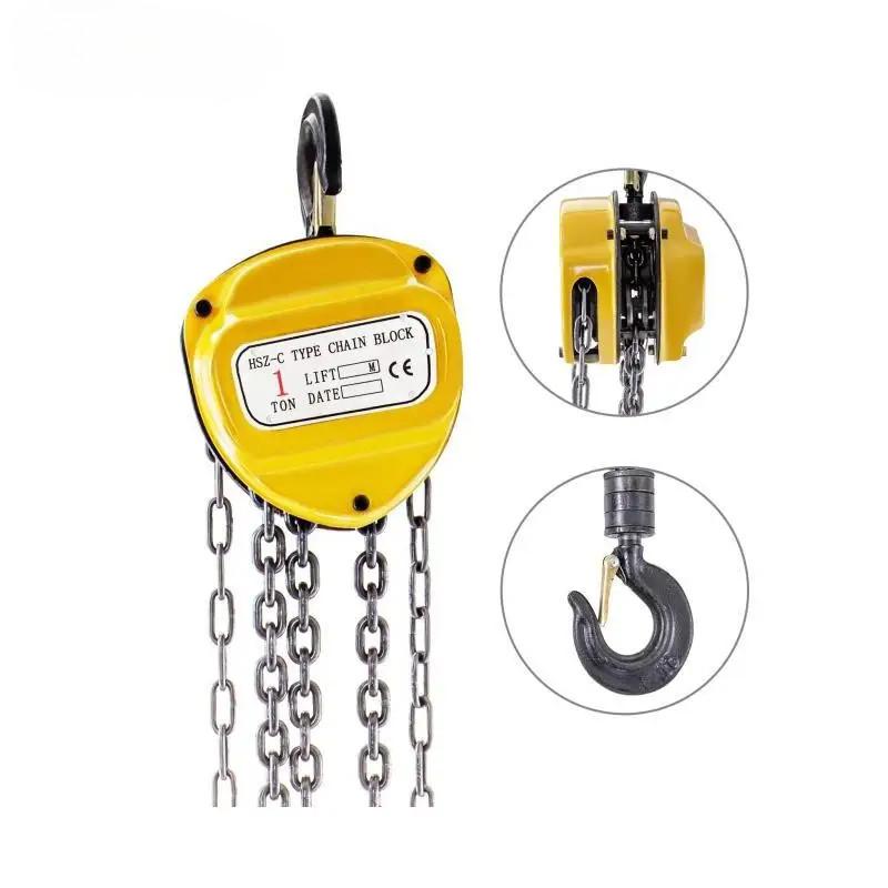 1/2T 10/20FT 3m/6m with Two Hooks for Lifting Pulling Dragging Construction Anti-Rust Manual Chain Block Chain Hoist
