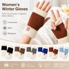 1pair Plush Women's Winter Gloves Touchscreen Thermal Gloves New Handwear  Outdoor Cycling