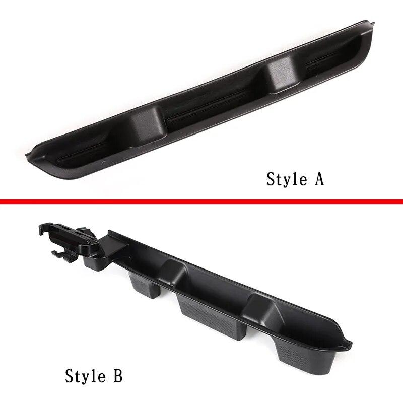 ABS Černý Úložný box spolujezdce do auta Loketní opěrka s držákem na mobilní telefon Pro Land Rover Defender 90 110 20-2023 Auto Příslušenství