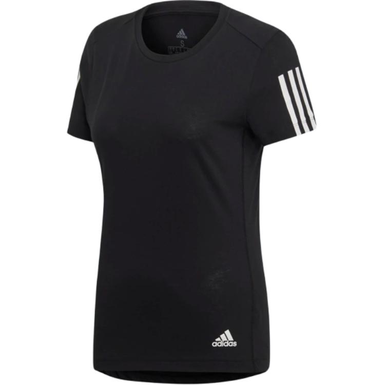 

Adidas Футболка Run It Tee Soft Running T-Shirt для женщин, топы черного цвета DZ8265 S