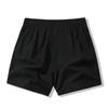 Herren Sommer Shorts Elastischer Bund Verstellbarer Kordelzug Sportshorts mit Taschen Einfarbig