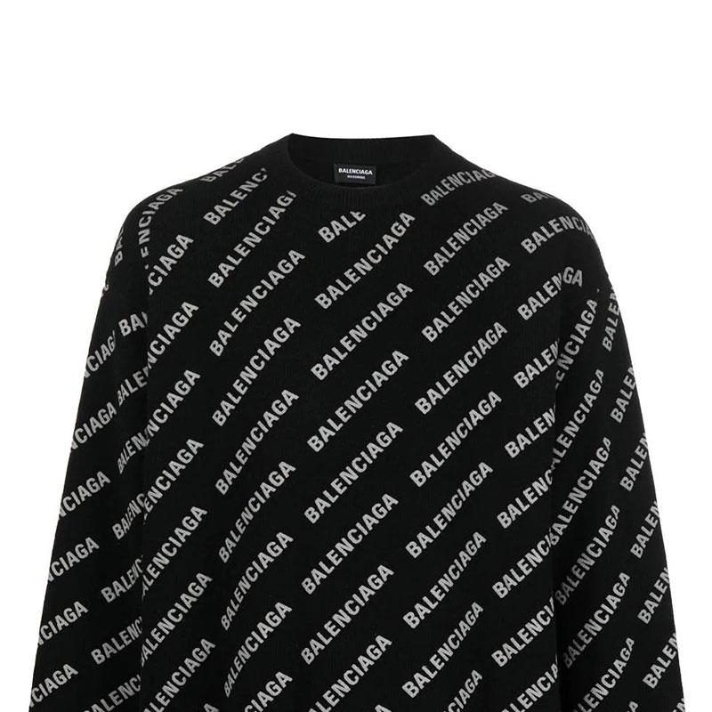 Balenciaga SS23 Cashmere Sweater Men's Black 702959T41271000