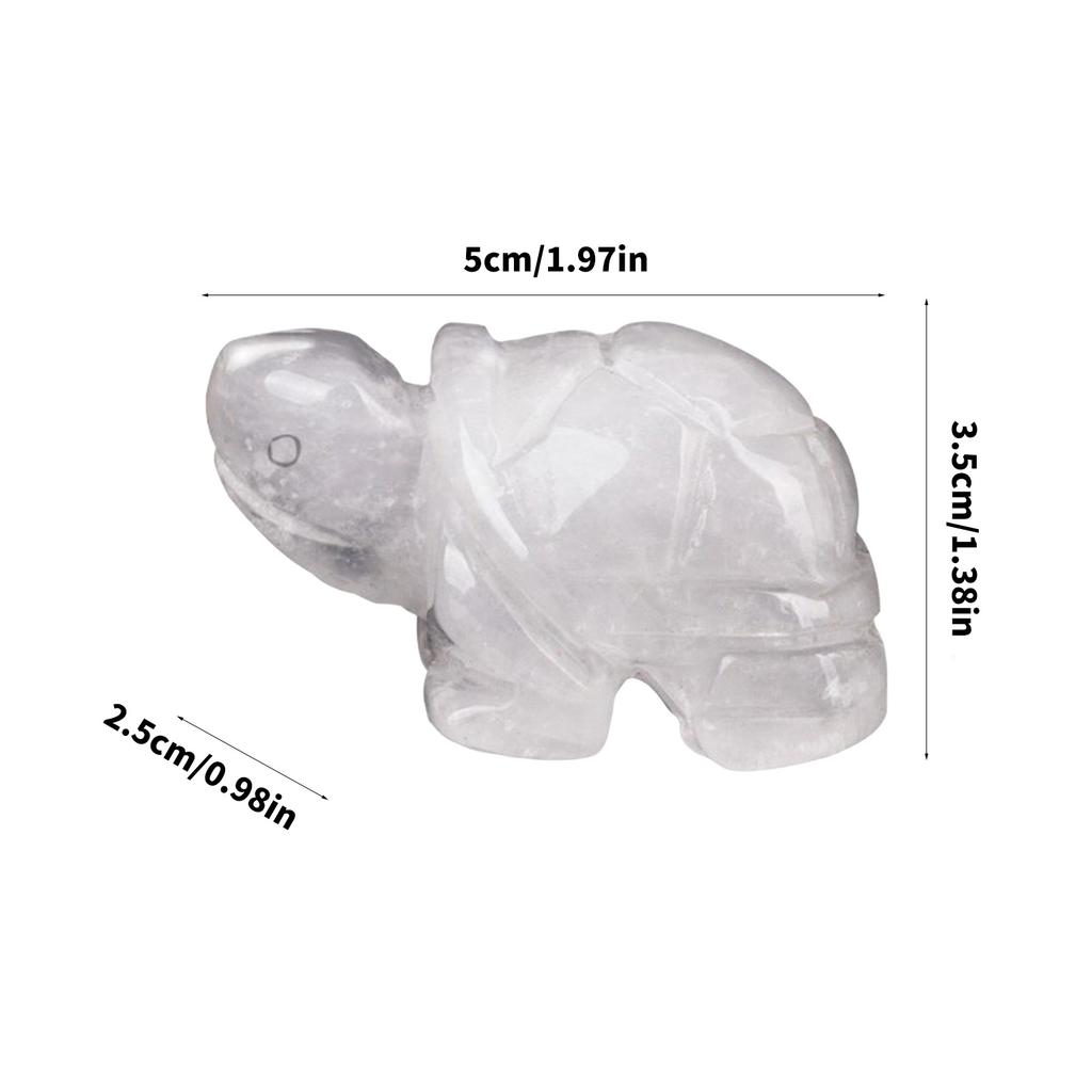 Crystal Turtles Figurines Stone Animal Sculpture Hand Carved Reiki Healings Crystal Turtles Statue Ornament Home Decors