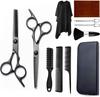 Stainless Steel Barber & Hairdressing Scissors Set: Flat Tooth & Thinning Options