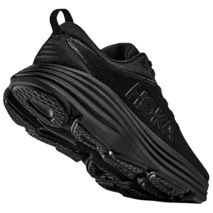 HOKA One One Bondi 8 Comfortable Low-Top Running Shoes Men Sneaker Black 1123202-BBLC-BBLC