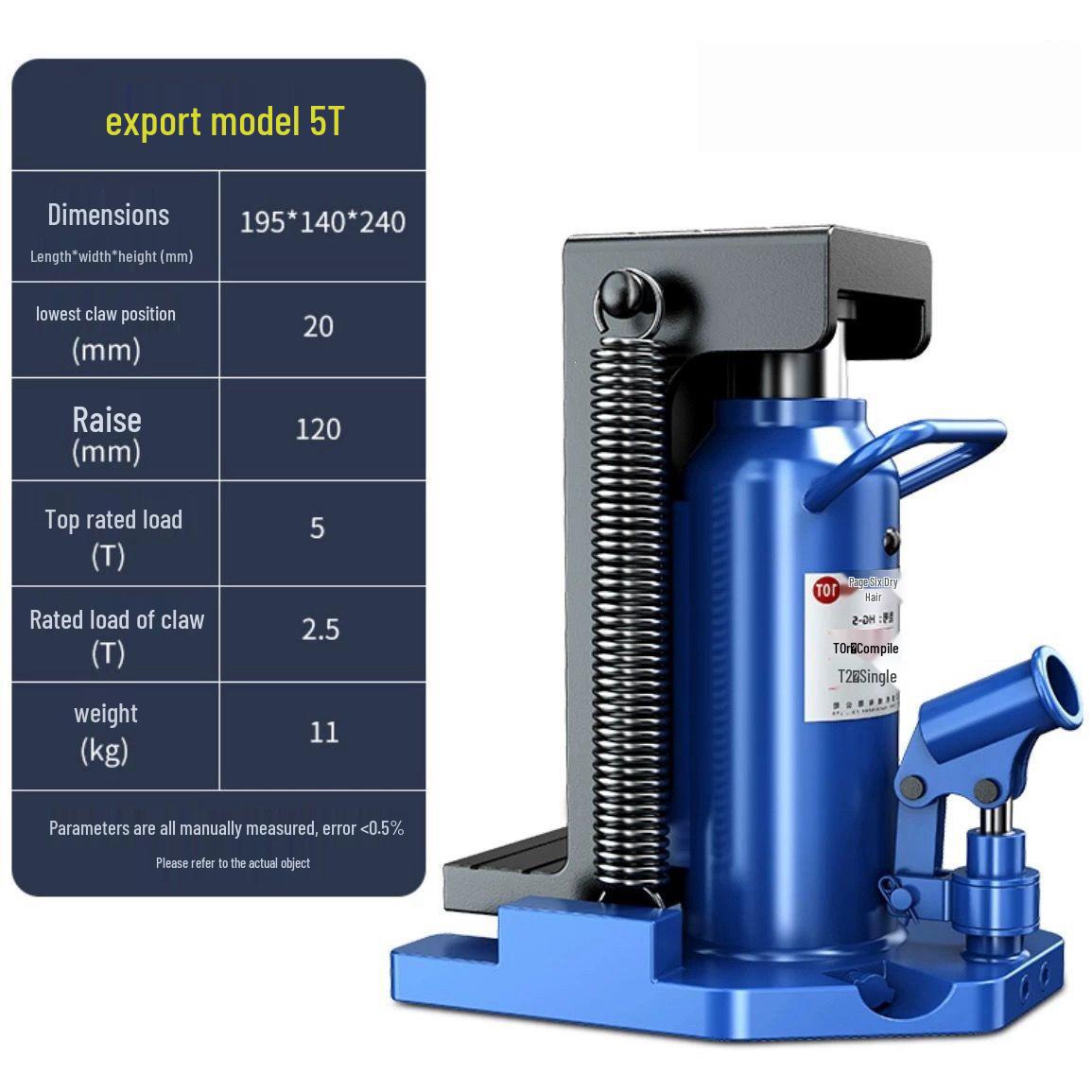 QIANLI Claw Duckbill Hydraulic Low Position Heavy Duty Track Jack
