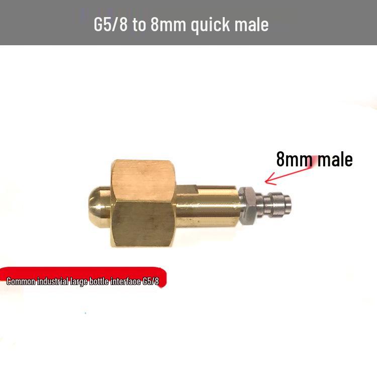 8mm M10*1 Stainless Steel High Pressure Quick Connect Male Coupler for 8mm Female.