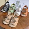 Baby Boys Girls Summer Sandals Closed-Toe Infant Soft Rubber Sole Outdoor Shoes for Toddler First Walkers