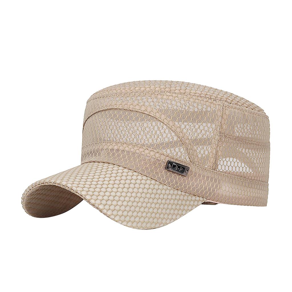 Mode Frauen Männer Einstellbare Full Mesh Flat Top Hut Hut Baseball Kappe Hut Kappe Schatten