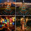 Fließende Wasserfall LED Lichterkette - USB-betrieben, Kupferdraht, Mehrfarbig, Weihnachtsdekoration