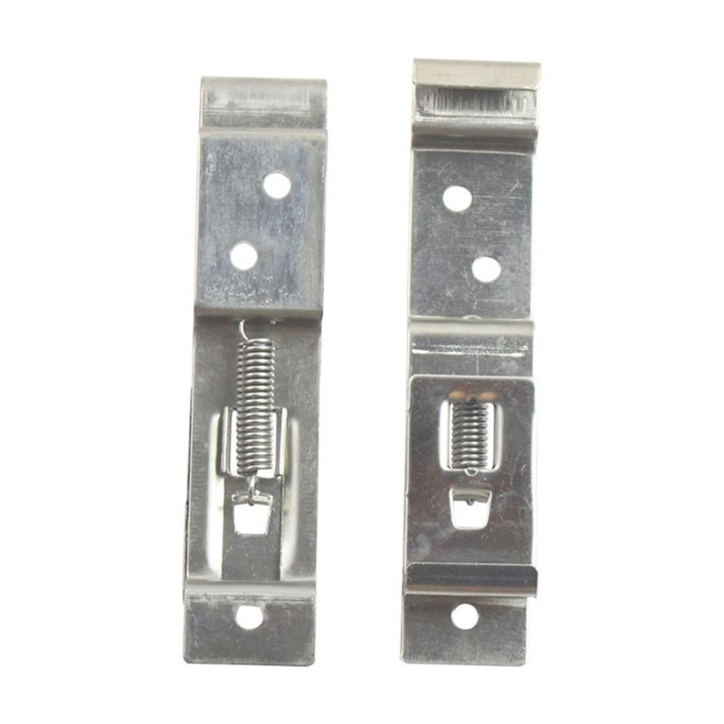 Rvs Auto Kenteken Frame Houder Trailer Nummerplaat Clips Lente Beugel Cover Vaste Accessoires 1 Paar