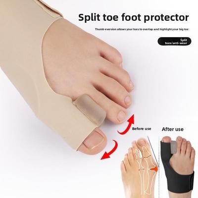 SEBS Hallux Valgus Fotledsskydd Dag och Natt med Stortåskam Delad Tå Ortopedisk Vård Handflateskydd