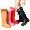 Extra High Women's Rain Shoes Bundle Mouth Rain Boots Pink Height Increase Thin Non-slip Rain Boots Waterproof Outdoor Galoshes Women