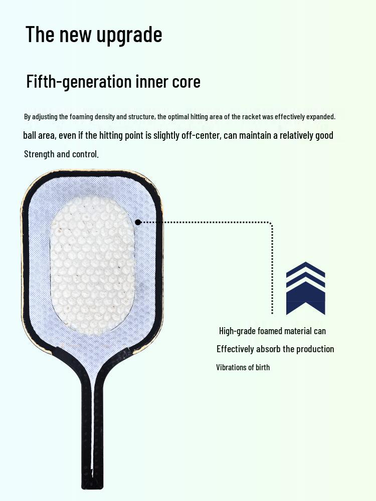 Fifth Gen T800 Carbon Fiber High Rebound Table Tennis Paddle