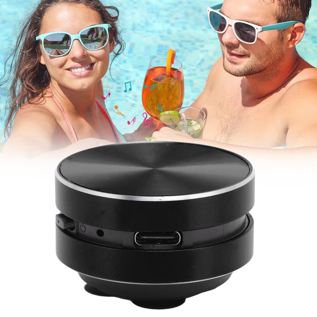   Bone Conduction Speaker Stereo Bass Portable Small Wireless Speaker with Suction Cup for Bathroom Outdoor