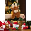 Adorable Santa Claus Plush Toy With Wrist Paddle Bracelet Soft And Short Plush Material