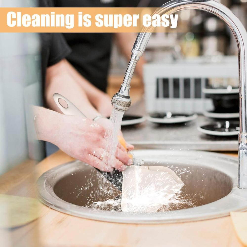 1Pcs White Silicone Shovel for Egg Rolls Non Stick Pan Wide Pancake Spatula Heat Resistant Special Kitchenware for Household Use