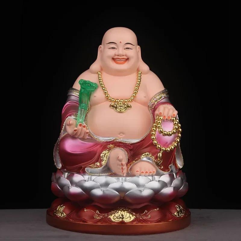 1 PIEZA Estatua de Buda Guanyin de Cobre Puro Shakyamuni Mani Ksitigarbha Rey Barrigón Maitreya Buda Sonriente Adorno Feng Shui