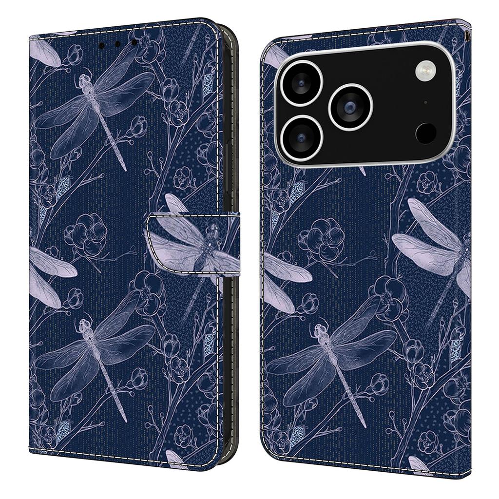 For iPhone 17 Pro Max Wallet Case Pattern Printing PU Leather Flip Stand Phone Cover