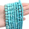 1 Strand 38CM Blue Turquoises Stone Chain Charm Beads Chain DIY Bracelet Necklace Jewelry Making