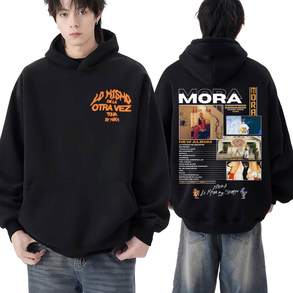 

Rapper Mora Lo Mismo De La Otra Vez New Album 2025 Graphic Pullover Men Women Fashion Hoodie Long-sleeved Hip-hop Man Tracksuit 3XL