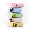 1Pc 25x25cm Small Square Face Towel Cartoon Embroidered Cotton Baby Child Kids Water Absorbent Soft Washcloth