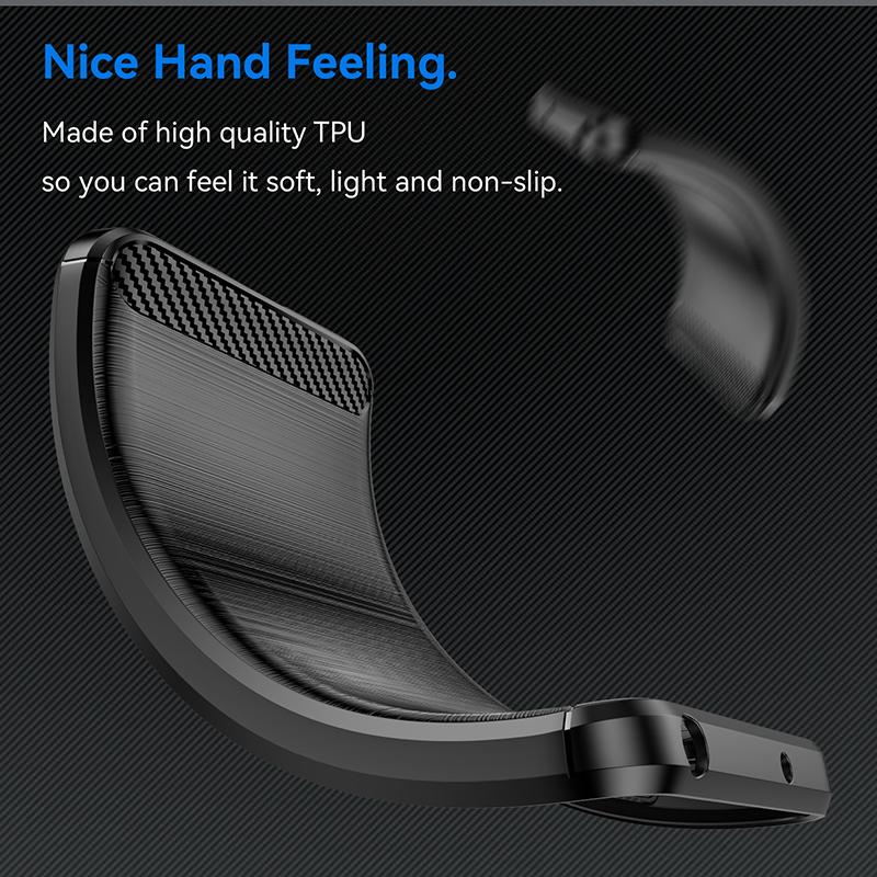 Carbon Fiber Case For Motorola Moto G50 G51 G52 G53 G54 G60 G62 G64 G71 G72 G84 G85 G100 G200 Silicone Shockproof Phone Cover