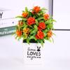 Artificial Rose Flower Letter Flower Pot Potted Plant For Living Office Room
