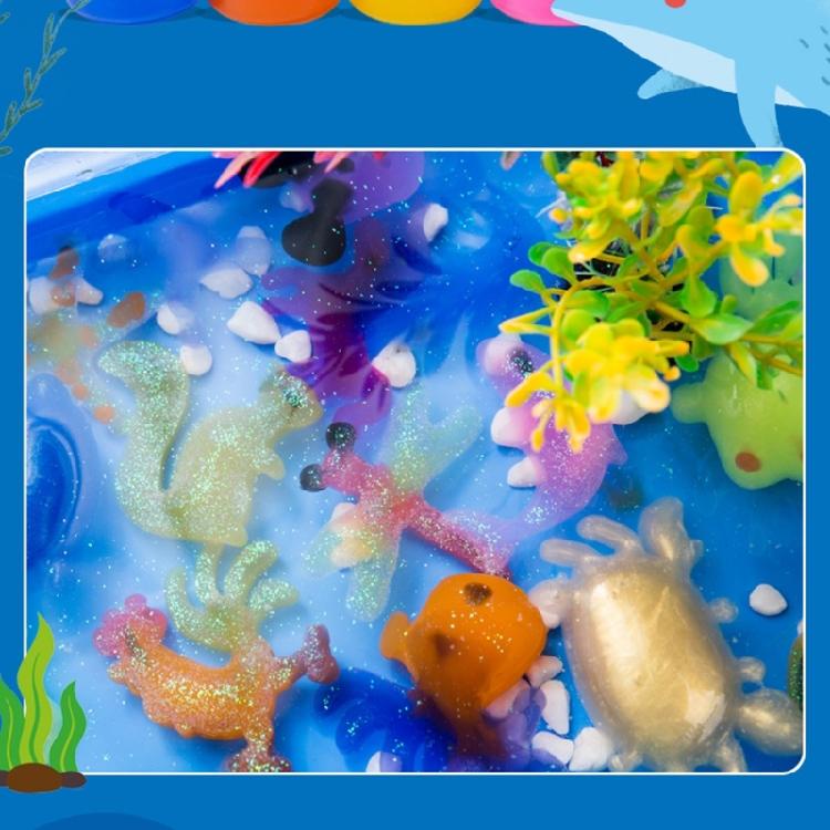 Creative Building Role Play Accessories Magicking Water Gel Toy Easy Carry Case for Kids Ages 5 and Up