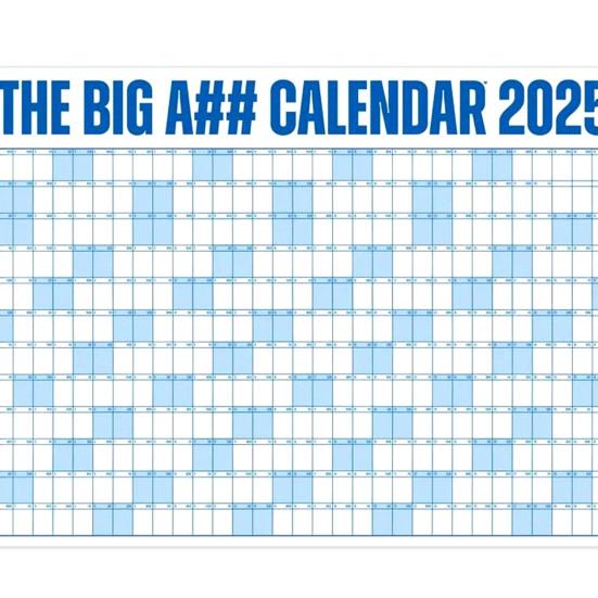 2025 Dry Erase Calendar Large Yearly Planner for Wall 47" X 35" Horizontal Layout