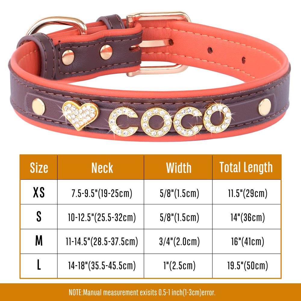 Personlig Små Hunder Chihuahua Halsbånd Bling Rhinestone Hundehalsbånd Gratis Egendefinert Kjæledyr Hunder Katter Navneanheng Kjæledyrtilbehør