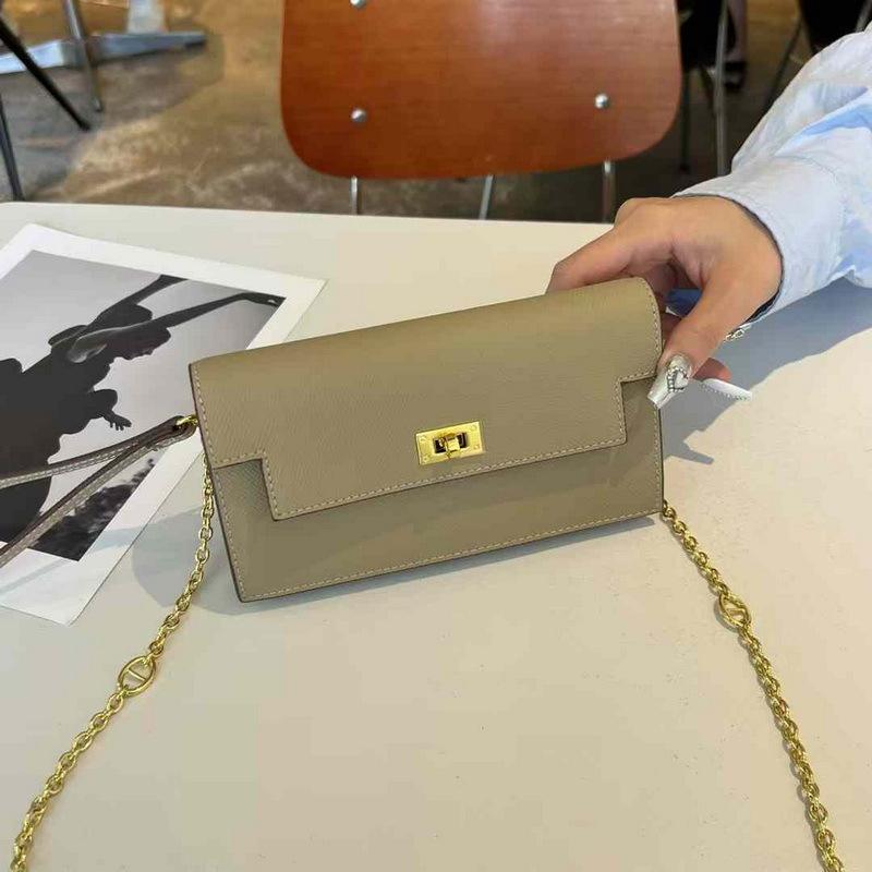 2026 Nová peněženka z pravé kůže Palm Pattern Kabelka na řetízku přes rameno Diagonalní Cross Body