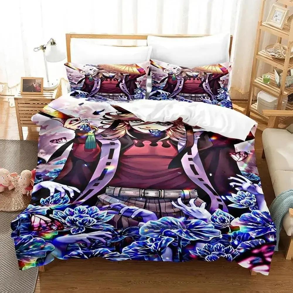 Nytt Doma Sängklädesset Enkelt Twin Full Queen King Size Sängset Vuxen Barn Sovrum Påslakanset 3D Tryck Anime Lakan Set