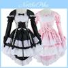Bezauberndes Lolita Prinzessinnen-Hausmädchenkleid für Damen mit bequemem Stoff und Rüschendetails