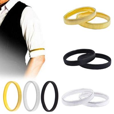 Men Bracelet Exaggerated Individual Style Elastic Allot Armbands Shirt Sleeve Holders Anti-Slip Sleeve Garters