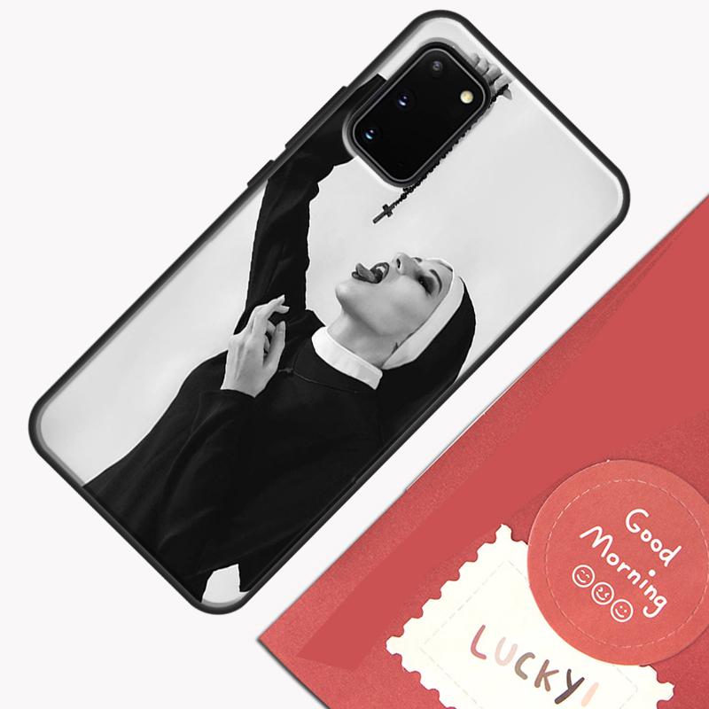 Jesus Nun Sister Phone Case For Samsung Galaxy S24 Ultra S20 S21 S22 S23 S25 Plus S9 S10 S24 FE Cover Shell