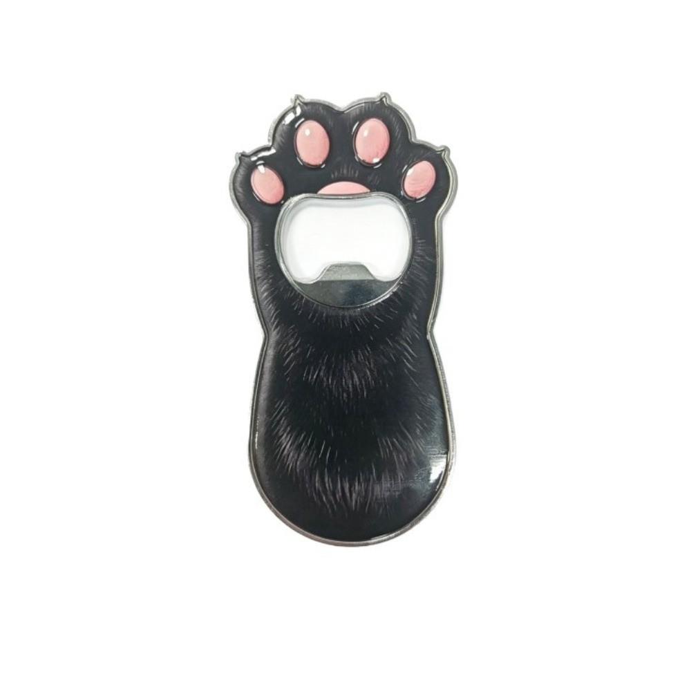 Zinc Zinc Zinc Alloy Cat Paw Bottle Opener Creative Magnetic Cap Remover Kitty Fridge Magnet Gift