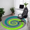 1pc Spiral Pattern Chair Carpet for Office, Non-slip, Soft and Durable Office Rug, Perfect for Office Yy260127121