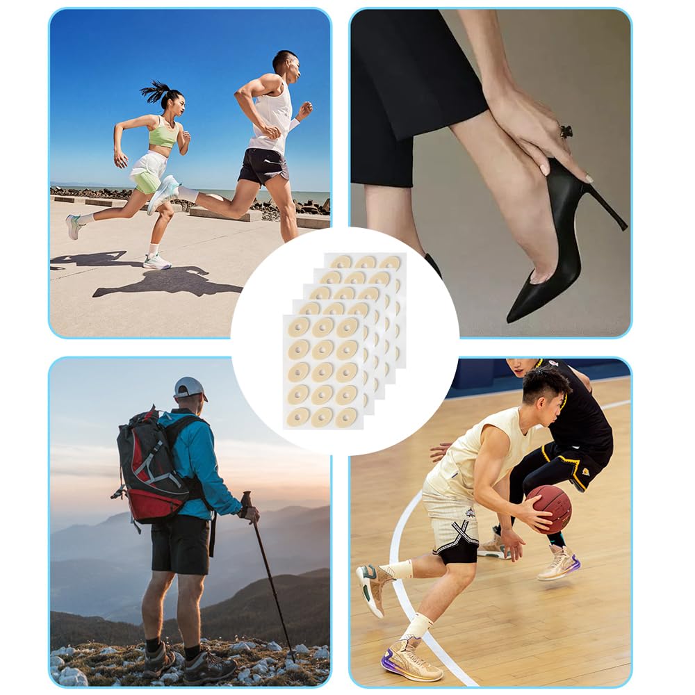 OptiPro Foot Pads for Corns and Foot Plantar Sole Toe Toes, Care, Anti-Friction, Blisters, Protection, Corns, Care, 75-Pack (Small Oval)