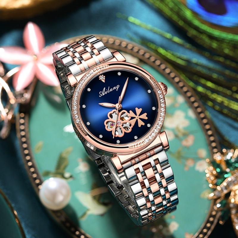 AILANG Neue Damenuhr, automatische mechanische Uhr, modische Damenuhr, wasserdicht