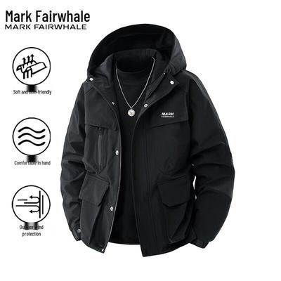 Mark Fairwhale Men's Spring/Fall Casual Windproof Hooded Jacket