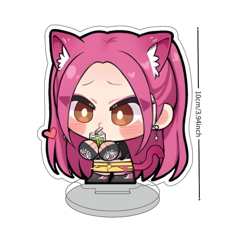 Anime Animation K-Pop Demon Hunters 10Cm Mini Cute Acrylic Stand Rumi Mila Zoe Jinu Desk&Home Decor