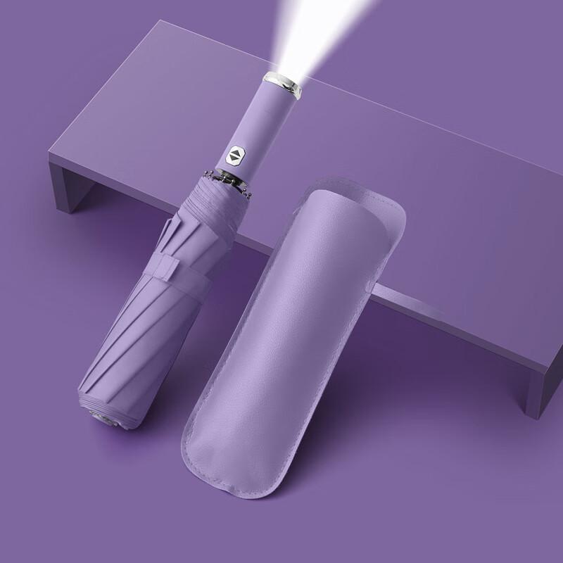 Вращающийся фонарик OIMG Автоматически открывающийся складной зонт