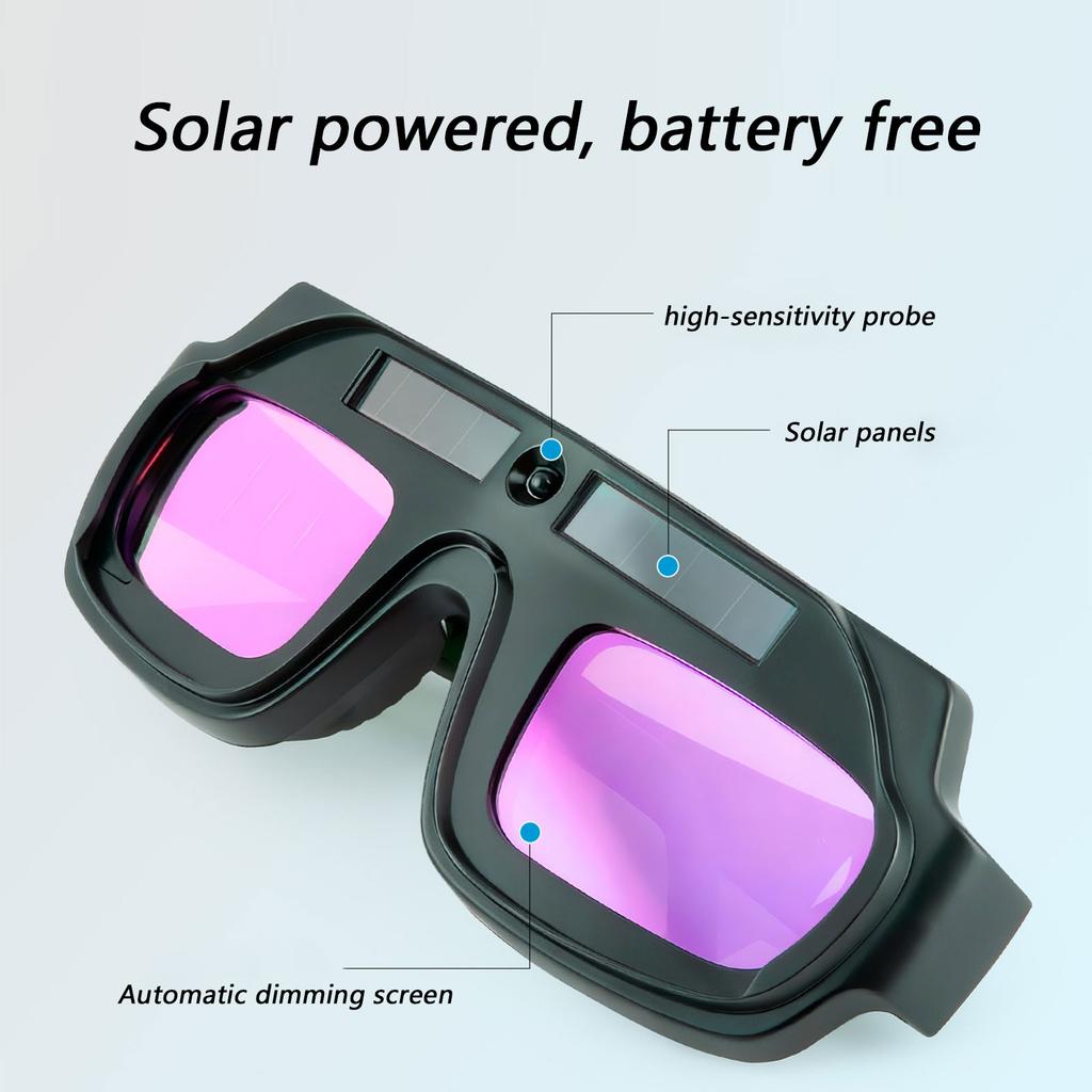 Professional Automatic Darkening Welding Helmet Solar Powered Fast Response Adjustable for Welding and Grinding Safety