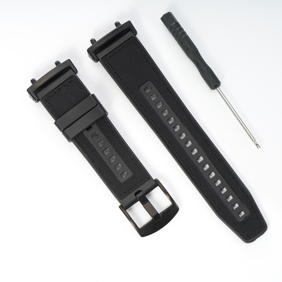 

Кожано-силиконовый ремешок для Amazfit T Rex 3/2, спортивный браслет для женщин и мужчин, ремешок-петля для Amazfit T-Rex/T-Rex Pro 2Ultra, аксессуары for T-REX 3