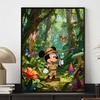 Disney Diamond Painting Mickey Jungle Adventure Diamond Art Painting Set for Home Office Decoration Handmade Gifts
