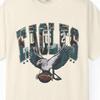 Eagles Flying Football Graphic T-Shirt | Vintage Sports Tee Philadelphia Eagles Shirt / Philly Football Fan Shirt/game Day Graphic Tee