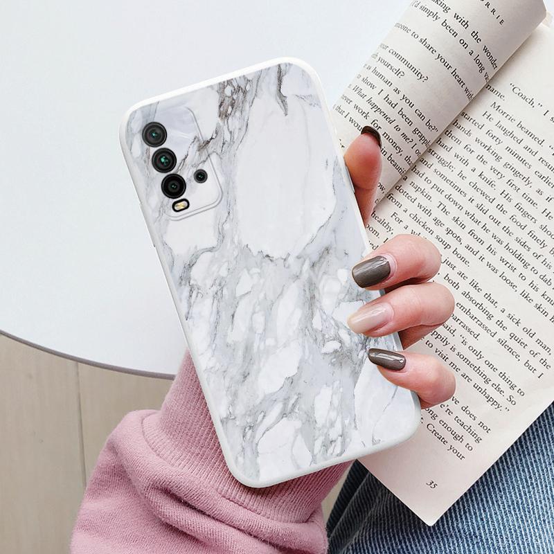 Housse Marbre Mode Pour Redmi 9T Coques Protectrices Souples Silicone Coque Pare-chocs Fundas Pour Xiaomi Redmi 9T Redmi9T 9 T Coque Mignonne